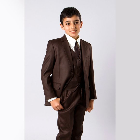 NEW 5pc Boy´s Suit by AZZURO, Brown